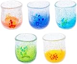 新花見ぐいのみ2個ギフトセット(青 水) 感謝をこめて沖縄伝統工芸品を贈ります 新花見ぐいのみ2個ギフトセット(青 水) 感謝をこめて沖縄伝統工芸品を贈ります